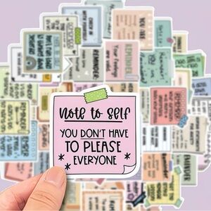 50 Inspirational Quote Stickers